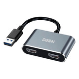 Adaptador Usb 3.0 Para Hdmi Duas Telas 1x2 via hdmi